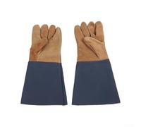 Longs gants de soudage en cuir de vachette résistants à la chaleur et ignifuges pour Forge MIG TIG Forge pour forgeron BBQ Protection ignifuge 36 cm