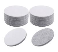 LongZYU 12 Pièces Pad Polissage, Disques de Polissage en Feutre 75 mm, Gris | 75mm Tampon Polissage Feutre, pour Polissage Peinture Auto Verre Métal Surface Bois Compatible avec Polisseuse Bosch 75mm