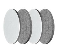 LongZYU 4 Pièces Pad Polissage, Disques de Polissage en Feutre 125 mm | 125mm Tampon Polissage Feutre, pour Polissage Peinture Auto Verre Métal Surface Bois Compatible avec Polisseuse Bosch 125 mm