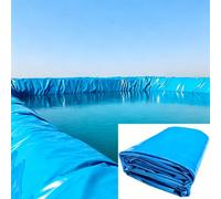 Lonmrrton Grand revêtement de Bassin Bleu, Membrane imperméable Robuste | Sous-couche épaisse de 0.16mm, 5x8m 7x10m 8x12m 10x15m pour lacs artificiels, étangs extérieurs, cascades(6x6m)