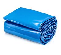Lonmrrton Grand revêtement d'étang à Poissons Membrane imperméable Flexible HDPE Feuille de Plastique Bleu 2x3m 5x6m 7x8m 8x10m 10x12m sous-Couche d'étang préformée résistante aux UV(4x4m)