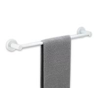 Lonmrrton Porte-Serviettes de Bain, Porte-Serviettes en Acier Inoxydable, Porte-Serviettes Mural, 30 cm 40 cm 50 cm 60 cm 70 cm 80 cm en Option, Blanc (Size : 60cm)