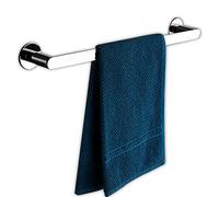 Lonmrrton Porte-Serviettes en Acier Inoxydable, Porte-Serviettes Rond Mural Porte-Serviettes pour Salle de Bain ou Cuisine, 30 cm - 100 cm en Option, Finition Argent Poli (Size : 40cm)