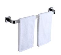 Lonmrrton Porte-Serviettes Finition argentée, Porte-Serviettes carré en Acier Inoxydable pour Salle de Bain et Cuisine, 40 cm-120 cm en Option, Fixation par vis pour Porte-Serviettes (Size : 100CM)
