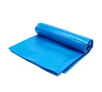 Lonmrrton Revêtement de Couverture d'étang en Plastique Bleu 4X5M 4X10M, Feuille imperméable Flexible en HDPE pour étangs à Poissons/ruisseaux/Cascades, fontaines, Tapis de Film Pliable(8x10m)