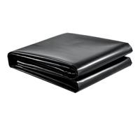 Lonmrrton Revêtement de Petit étang 4X6M 6X6M Feuille de Plastique HDPE Revêtement préformé pour étangs à Poissons de Jardin pour Cascade Fontaine, Membrane Noire résistante à l'humidité(1x10m)
