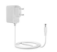 Lonnky 12V 1A DC Alimentation pour caméras de sécurité, CCTV, bandes LED, Appareils audio/vidéo, prise 2,1 mm x 5,5 mm, adaptateur 100-240V AC vers 12V DC, Blanc