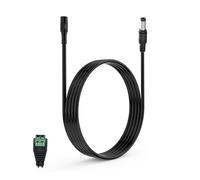 Lonnky 3 Mètre Câble D'Extension LED, Compatible avec Les Bandes LED Govee, Caméra WiFi TAPO, Reolink, Routeurs TP-Link, NETGEAR Orbi - 5V/9V/24V, 5.5 x 2.1 mm, Femelle À Mâle Connecteurs LED