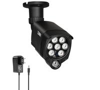 Lonnky Éclairant Infrarouge à 8 LED, Lumière IR 30 M pour Caméras de Sécurité (TAPO C200 C310, Reolink 410W), VR (Série Quest, VR2), PS5, Vision Nocturne 90°, Inclut une Alimentation 12 V 1 A - Noir