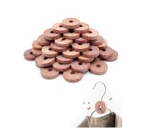 LONZIKP Anneaux de Cèdre 30 Pièces (40x6mm) - Antimites Naturel & Efficace pour Armoire, Penderie & Tiroirs. Protection Durable, Parfum Frais, Saine Alternative à la Naphtaline.