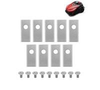 LONZIKP Lame Robot Tondeuse - Lot de 9, 36,2x18 mm, Acier Inoxydable Haute Résistance, Compatible Parkside, Boîte & Vis, Coupe Précise & Anti-Rouille pour Gazon
