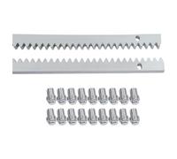 Loobiiny Crémaillère pour portail coulissant - En acier galvanisé - 6 m de long - Module 4 - 30 x 12 mm - Pour portail coulissant