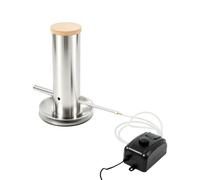 Loobiiny Générateur de fumée froide en acier inoxydable avec couvercle | Générateur de fumée à froid, 220-240 V, intensité de fumée réglable, pour fumoir et barbecue à gaz, viande et poisson
