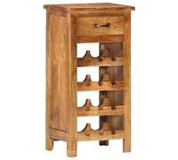 LoogCape Armoire à vin 40 x 30 x 80 cm en bois d'acacia massif avec tiroir rustique pour cuisine, salle à manger, salon, bar et rangement durable résistant aux intempéries