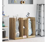 LoogCape Armoire de golf unie en chêne Artisan 102 x 45 x 85,5 cm avec beaucoup d'espace de rangement, bois durable, cadre en métal robuste, idéal pour les garages, solution de rangement moderne pour