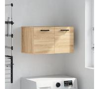 LoogCape Armoire murale en chêne Sonoma - 60 x 36,5 x 35 cm - Montage mural avec espace de rangement - Pour cuisine, couloir, chambre à coucher, bureau et plus d'ordre