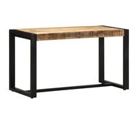 LoogCape Banc en bois de manguier massif brut avec pieds en métal - 80 x 35 x 45 cm - Banc à chaussures avec espace de rangement et couvercle pour entrée, garde-robe et salon