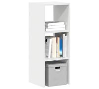 LoogCape Bibliothèque empilable Blanche 30x30x80 cm en Bois d'ingénierie pour Rangement modulable dans Salon Cuisine ou Chambre avec capacité de 60 kg et Fixation Murale Incluse