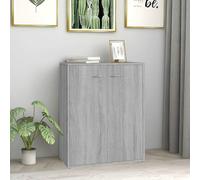 LoogCape Buffet gris Sonoma - 60 x 30 x 75 cm - En bois avec espace de rangement, commode, buffet, meuble bas, armoire, design moderne pour salon, salle à manger, couloir, chambre à coucher, cuisine