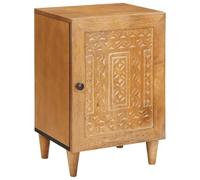 LoogCape Cabinet de Salle de Bain Marron Clair 38 x 33 x 58 cm en Bois Massif avec Porte Pratique pour Rangement spacieux et Organisation intérieur idéal pour Toilette Maquillage et Espace Moderne