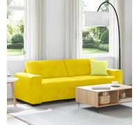 LoogCape Canapé 3 Places Jaune en Velours 180 cm, Salon Moderne, Fauteuil Relax, Convertible modulable, avec Coffre de Rangement, idéal pour séjour, Chambre ou Studio, Confort et Style