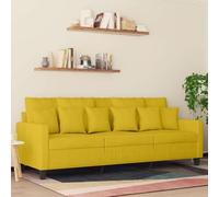 LoogCape Canapé modulable à 3 Places en Velours Jaune 180 cm avec Coffre de Rangement Design Moderne idéal pour Salon séjour Chambre Bureau Studio Appartement Espace Relax inclinable