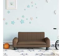 LoogCape Canapé pour enfant marron 70 x 45 x 30 cm en tissu avec cadre en bois de pin solide pour chambre d'enfant, mobilier confortable pour enfants de 3 à 6 ans, durable et sûr