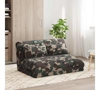 LoogCape Chaise de sol réglable en tissu vert olive avec dossier rembourré pour salon, jeux, yoga et méditation, siège ergonomique, pliable, housse lavable, polyvalente, peu encombrant