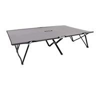 LoogCape Chaise Longue Pliable 2 Places en Acier Gris pour extérieur, Fauteuil Relax inclinable, lit chilienne résistante pour Bronzage, Sieste, détente Jardin terrasse Balcon Piscine
