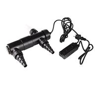 LoogCape Clarificateur UVC 10 000 litres pour bassin avec lampe UVC de 11 W, montage facile, contre les agents pathogènes, convient pour bassins de jardin, jeux d'eau, fontaines, support mural et