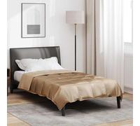 LoogCape Couette d'été dorée - 155 x 220 cm - En microfibre satinée - Respirante - Légère - Lavable - Hypoallergénique - Pour chambre à coucher chaude - Convient toute l'année