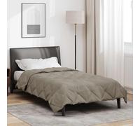 LoogCape Couette d'été gris clair 200 x 140 cm microfibre respirante lavable hypoallergénique légère pour temps chaud