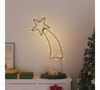 LoogCape Éclairage de Noël - Silhouette d'étoiles filantes - 115 LED avec 8 effets lumineux - USB - Blanc chaud - Pour l'intérieur et l'extérieur - Guirlande lumineuse LED résistante aux intempéries