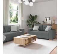 LoogCape Ensemble de canapé 2 pièces avec Coussins en Tissu Gris foncé, modulable, idéal pour Salon, Chambre ou Bureau, Confort d'assise, Structure Robuste, Large Espace