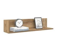 LoogCape Étagères murales 2 pièces en Bois d'ingénierie chêne Artisanal 75x16,5x16,5 cm Support Planche Suspendu décoration Salon Chambre Cuisine Rangement
