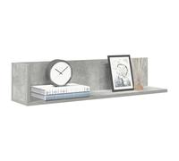 LoogCape Étagères murales 2 pièces Gris béton 75x16,5x16,5cm Bois ingénierie Support Planche Suspendue décoration Salon Chambre Cuisine Salle de Bain Bureau