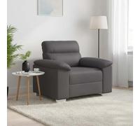 LoogCape Fauteuil canapé Gris 100x81x84 cm en Similicuir Confortable pour Salon, Bureau ou Chambre, Meuble Relax inclinable, Robuste, Facile d’Entretien, idéal pour Espace de détente
