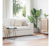 LoogCape HUARTE Tapis de sol, gris, 100 x 200 cm, en polyester, à poils courts, antidérapant, lavable, pour salon, chambre à coucher, couloir