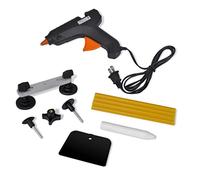 LoogCape Kit d'outils de débosselage avec pistolet à colle, grattoir, stylo de nivellement, pont de réparation, adapté pour voiture, moto, véhicule, bricolage, atelier, garage, réparation