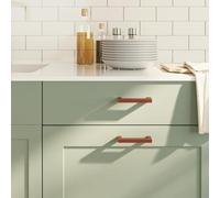 LoogCape Lot de 10 poignées de meuble en acier inoxydable bronze - 96 mm - Pour armoire, commode, cuisine, salle de bain, chambre à coucher, salon, penderie, buffet, vitrine, bricolage