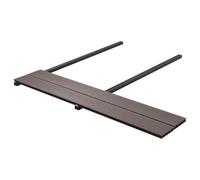 LoogCape Lot de 120 lames de terrasse WPC marron foncé pour l'extérieur et l'intérieur Surface durable avec kit de fixation pour balcon, terrasse, jardin, abri de jardin, montage facile