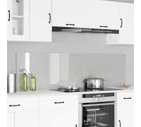 LoogCape Lot de 2 crédences de cuisine transparentes - 90 x 50 cm - Verre trempé - Résistant à la chaleur - Passe au lave-vaisselle - Pour les ménages modernes - Accessoire robuste pour la cuisine et