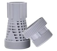 LoogCape Lot de 2 raccords de tuyau de piscine en plastique, tuyau de 40 mm sur raccord de filtre de 1" et 1,5", adaptateur durable pour piscines universelles, Intex, Bestway, entretien de l'eau, kit