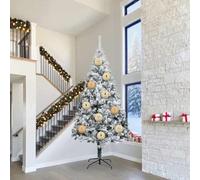 LoogCape Lot de 3 boules de Noël XXL dorées en plastique - Décoration moderne pour Noël, l'Avent et la décoration de fenêtre - Incassables, légères, polyvalentes