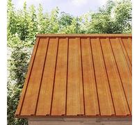 LoogCape Lot de 36 plaques de toit rouillées - 60 x 44 cm - En acier Corten - Résistantes aux intempéries - Pour abri de jardin, abri de jardin, tonnelle, auvent, étanchéité - Matériau durable
