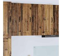 LoogCape Lucca Armoire murale en bois 30 x 31 x 80 cm avec 3 étagères et 1 porte de rangement pour cuisine, couloir, salle à manger, salon, armoire multi-usages