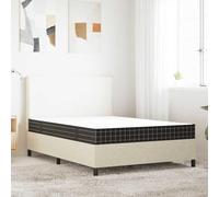 LoogCape Matelas à ressorts Bonnell, moyen, 140 x 190 cm, housse en polyester respirant, structure de 18 cm, matelas roulé pour lit d'appoint et lit double, confort de sommeil paisible
