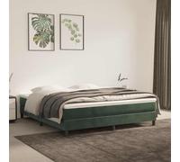 LoogCape Matelas à Ressorts ensachés 160 x 220 cm Vert foncé pour Chambre Adulte et Enfant, Soutien Ferme et Confort, Respirant, Mousse, idéal pour Un Sommeil réparateur