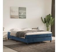 LoogCape Matelas à ressorts ensachés moyen, bleu foncé, 140 x 190 x 20 cm, housse en velours, ressorts ensachés avec mousse, pour un sommeil paisible dans la chambre à coucher et la chambre d'amis