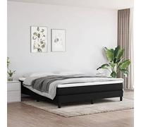 LoogCape Matelas à ressorts ensachés moyen, noir, 180 x 200 x 20 cm, avec housse en tissu, ressorts ensachés et mousse froide pour lit double, dorsal et ventre, pour un sommeil paisible